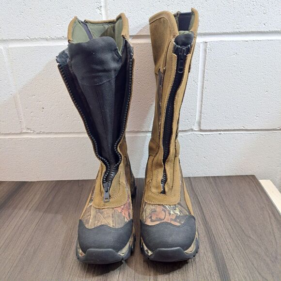 Cabelas Goretex Insulated Camo Hunting/Winter Boots With Front Zipper Men's 6.5M - Picture 3 of 10